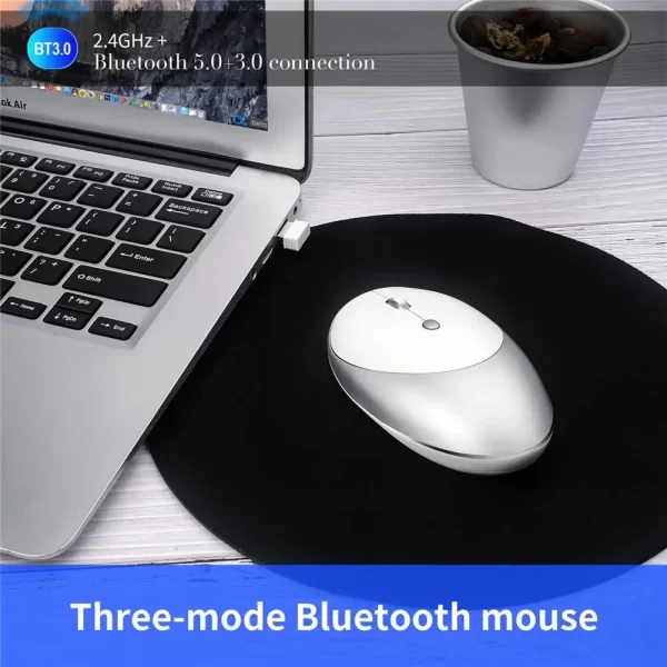 Three Modes Bluetooth Wireless Ergonomics Mouse For HXSJ T36 - Image 3