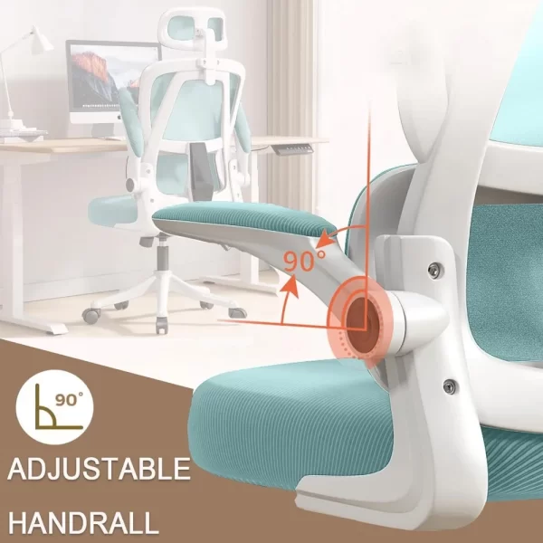 Office Chair Ergonomic Desk Chair with Lumbar Support Adjustable Headrest 3D Armrest and Lumbar Support for Home Office Chair - Image 4