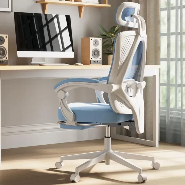 Ergonomic Office Chair, Breathable Mesh, Pocket Spring Cushion, Adjustable Lumbar Support and Headrest