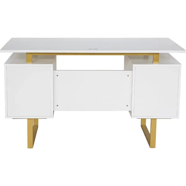 Mobili Storage Drawers and Cabinet 51.25” W-Modern Office Large Floating Desktop - Image 6