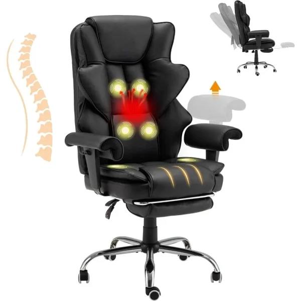 6-Point Massage Heating Ergonomic Executive Chair