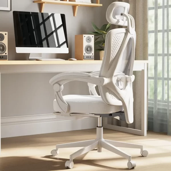Ergonomic Office Chair, Breathable Mesh, Pocket Spring Cushion, Adjustable Lumbar Support and Headrest - Image 8