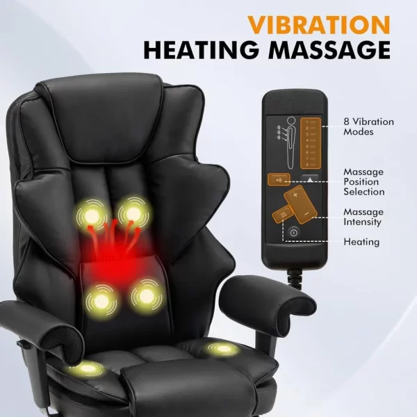 6-Point Massage Heating Ergonomic Executive Chair - Image 3