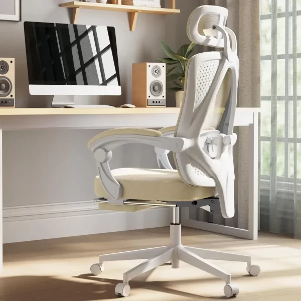 Ergonomic Office Chair, Breathable Mesh, Pocket Spring Cushion, Adjustable Lumbar Support and Headrest - Image 10