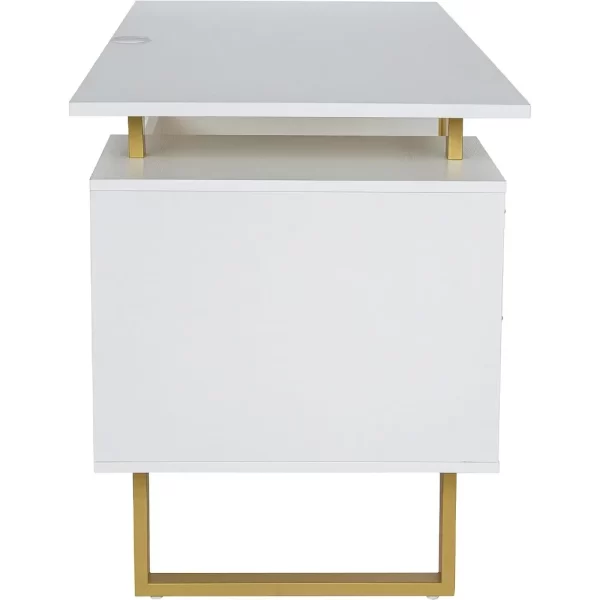 Mobili Storage Drawers and Cabinet 51.25” W-Modern Office Large Floating Desktop - Image 5