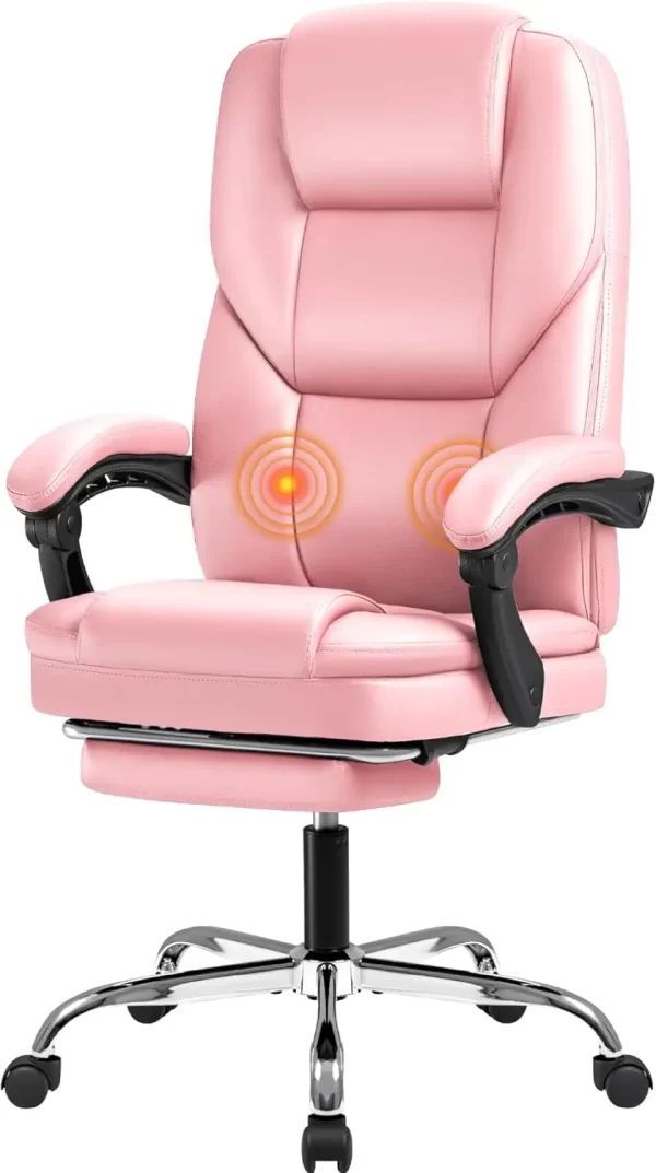 Office Chair, Executive Office Chair with Foot Rest Big and Tall Offices Chair Ergonomic Home Offices Desk Chairs Reclining High - Image 7
