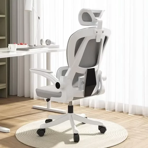 Office Chair Ergonomic Desk Chair with Lumbar Support Adjustable Headrest 3D Armrest and Lumbar Support for Home Office Chair - Image 7