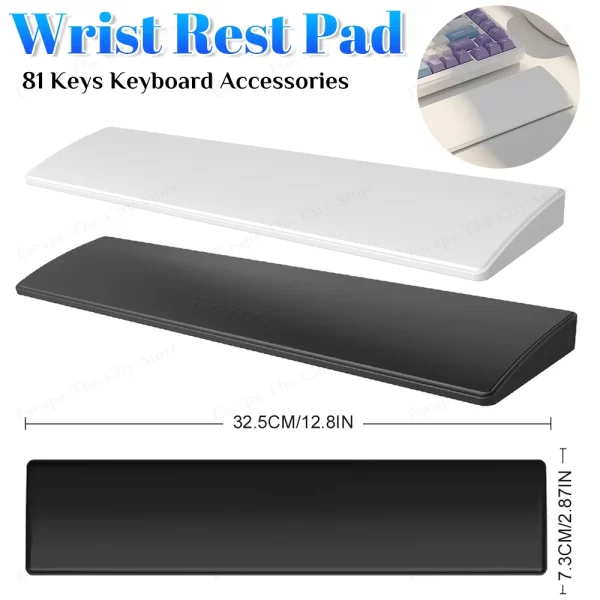 Ergonomic Anti-Slip Wrist Rest Pad 81 Keys Soft Memory Foam Hand Support