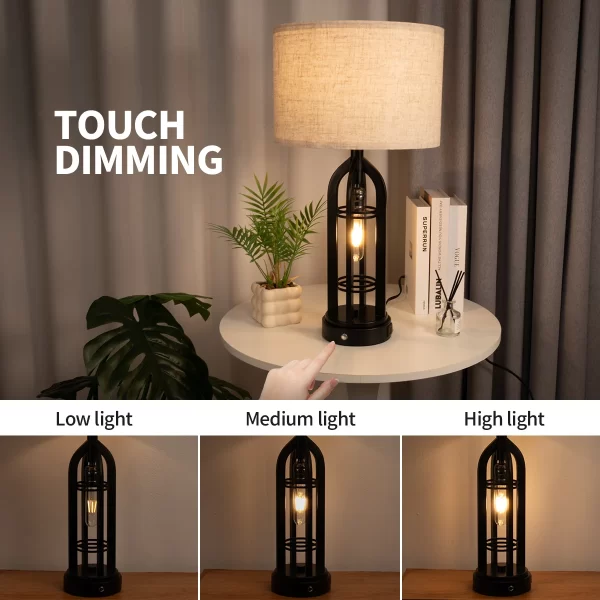 3 Colors Industrial Retro Desk Lamp Night Light - Image 4