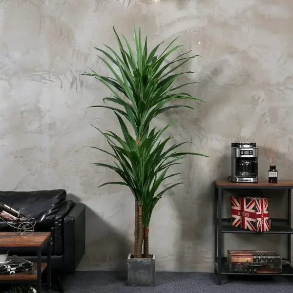 Dracaena Silk Plant Corn Stalk 6ft Tall Faux Plants Indoor Large Fake Plants - Image 6