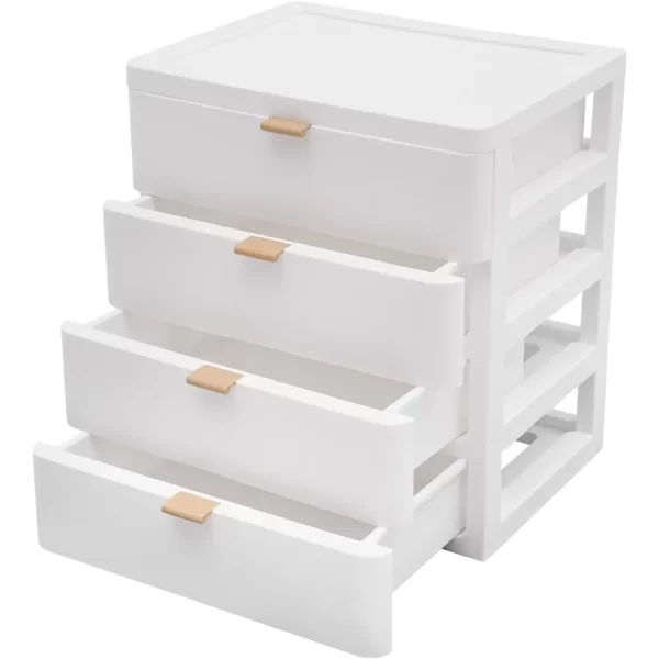 Drawer Box Desk Organizer with 4 Drawers for Documents Office Supplies - Image 7
