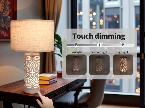 Retro Farmhouse Table Lamp with Multi-Function and Dimmable - Image 5