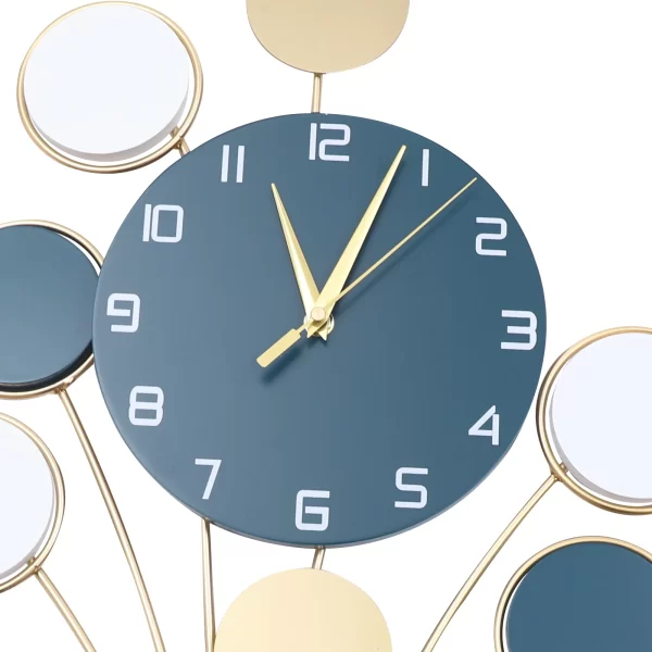 Large Wall Clock Without Drilling Battery Operated Silent - Image 6