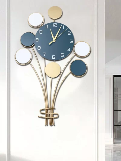 Large Wall Clock Without Drilling Battery Operated Silent