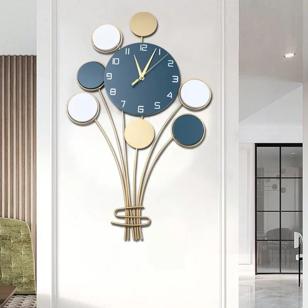 Large Wall Clock Without Drilling Battery Operated Silent