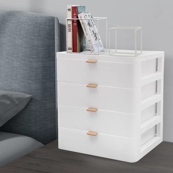 Drawer Box Desk Organizer with 4 Drawers for Documents Office Supplies - Image 4