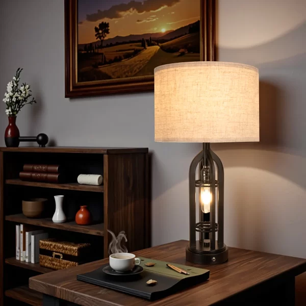 3 Colors Industrial Retro Desk Lamp Night Light - Image 6