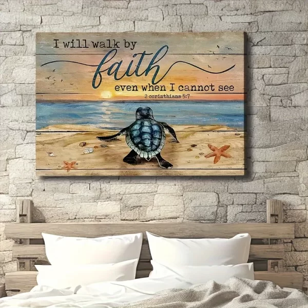 Sea Turtle Painting, Sand Beach Poster - Image 6