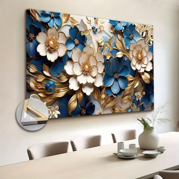 Canvas Wall Art Filled with Floral Symphony Suitable for Living Room - Image 3