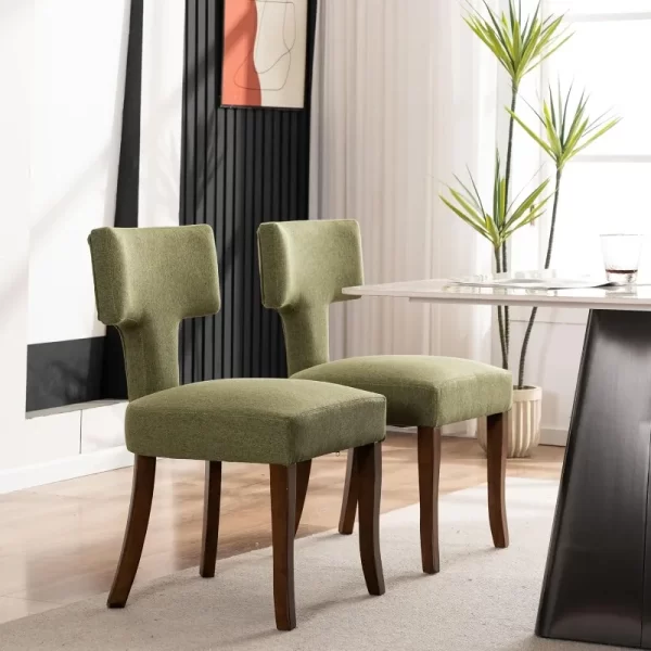 VKNOW Wooden Dining Chairs Set of 2 - Image 5