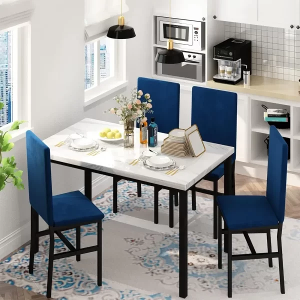 Modern Style Faux Marble Tabletop for Dining Room - Image 2