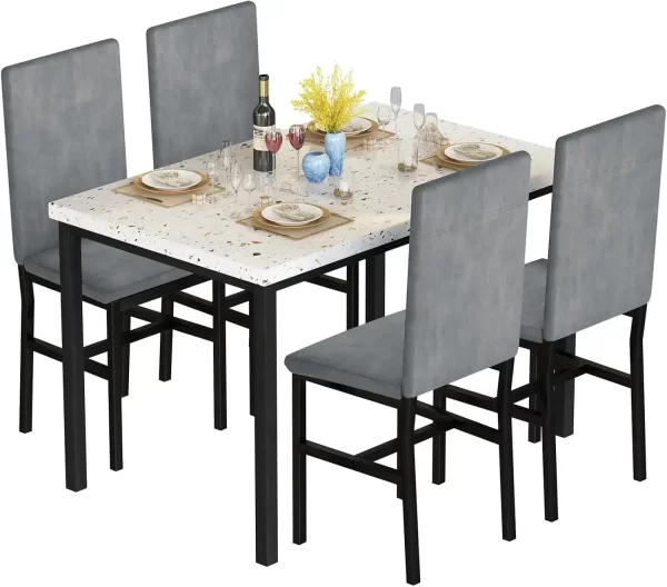 Modern Style Faux Marble Tabletop for Dining Room - Image 7
