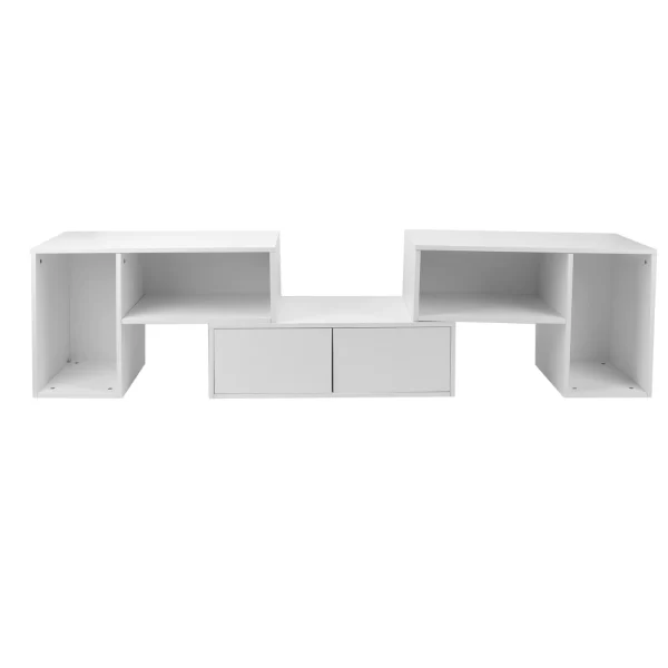 Board TV Cabinet Stand Panel Set with LED Light Drawer  100V-240V - Image 4