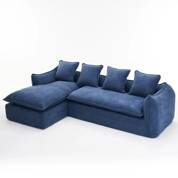 Deep Seat Compression Sofa 3 Seater for Living Room - Image 4