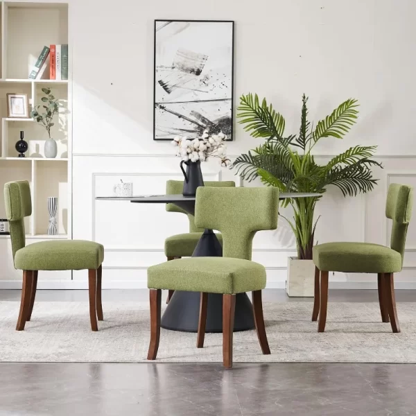 VKNOW Wooden Dining Chairs Set of 2 - Image 4