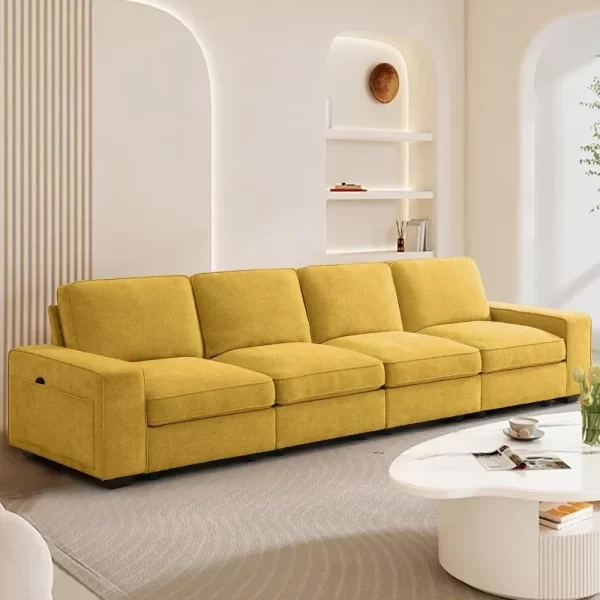 128" Modular Sofa Couch with Seat Storage - Image 4