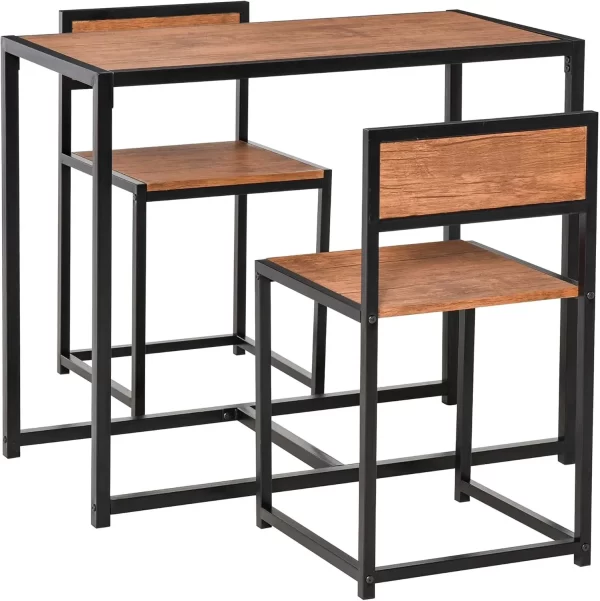 Industrial Dining Table Set for 2 for Small Spaces - Image 7