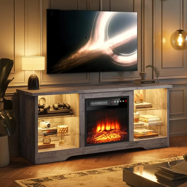 Fireplace with TV Stand 36" inch Electric Fireplace and Up to 80" TVs - Image 9
