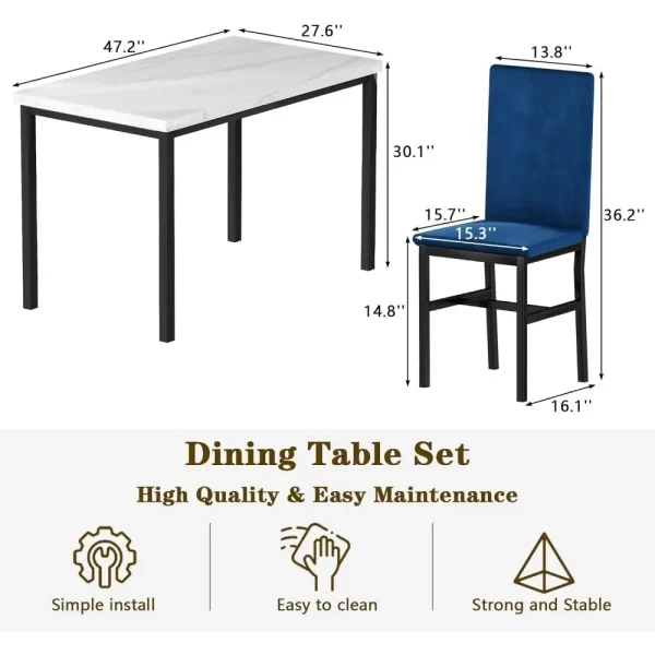 Modern Style Faux Marble Tabletop for Dining Room - Image 6