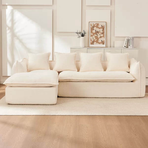 Deep Seat Compression Sofa 3 Seater for Living Room - Image 8