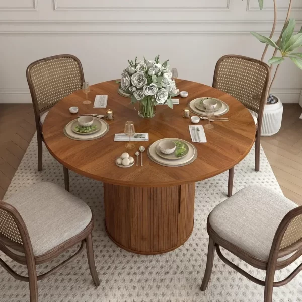 Round Dining Table for 4
