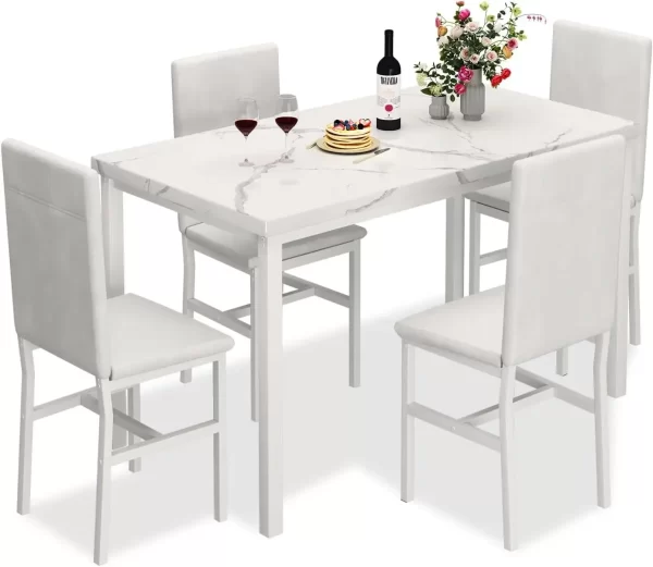 Modern Style Faux Marble Tabletop for Dining Room - Image 9