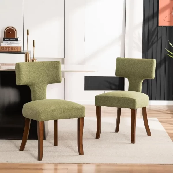 VKNOW Wooden Dining Chairs Set of 2 - Image 3
