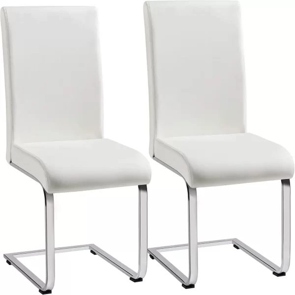 4PCS Dining Chairs Armless Leather Dining/Desk Room - Image 9