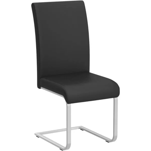 4PCS Dining Chairs Armless Leather Dining/Desk Room - Image 4
