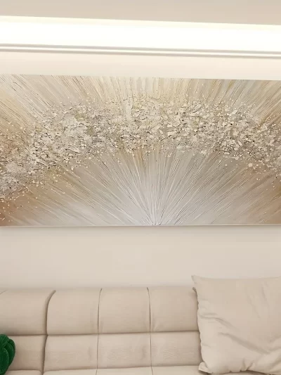 Twisting and Bending of Lines: Visual Flow in Abstract Paintings