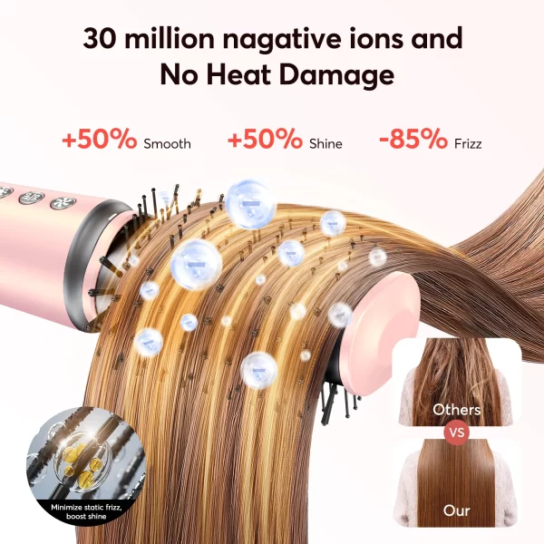 Bopcal 5 In 1 Hair Dryer Hot Air Comb Electric Hair Curling Iron 1200W - Image 3
