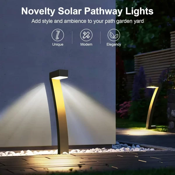 6Pack Bright Solar Outdoor Pathway, 12 Hours Solar Garden Lights - Image 5