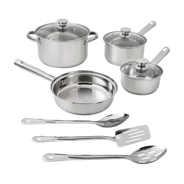 10-Piece Nonstick Stainless Steel Cookware Set for Durability and Style - Image 7