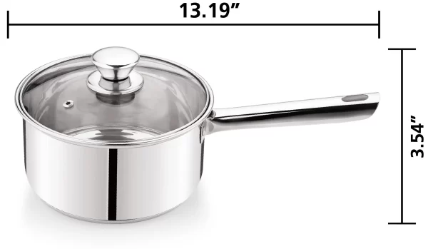 10-Piece Nonstick Stainless Steel Cookware Set for Durability and Style - Image 5