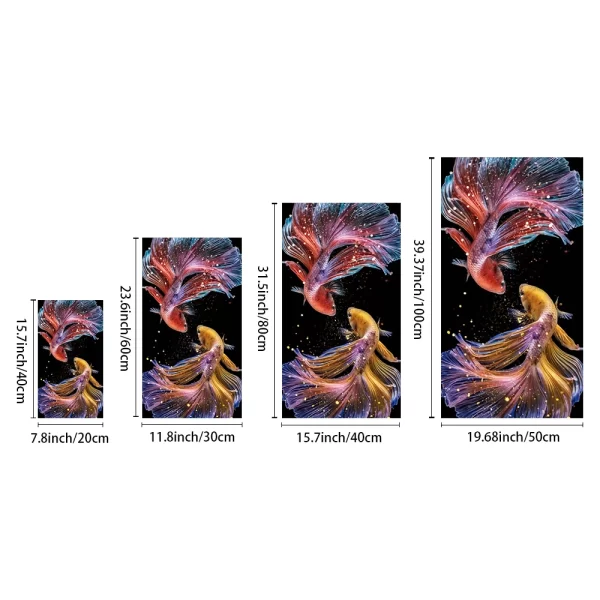 1pc Abstract Koi Canvas Painting Wall - Image 5