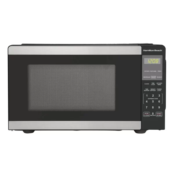 900W Stainless Steel Countertop Microwave Oven 0.9 Cu ft Touch Control 6 Auto Cook Menus Child Safety Lock Timer Defrost - Image 2
