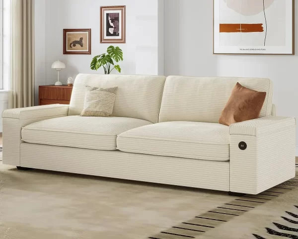 Modern Sofas Couches for Living Room, Comfy Couch with Extra Deep Seats, Oversized Loveseat Sofa with Storage - Image 10