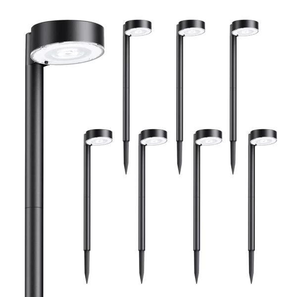 2/4/8 Pack Solar Pathway Bright 12 LED Solar Lights Outdoor for Yard - Image 9
