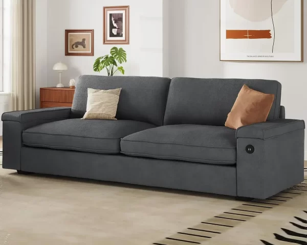 Modern Sofas Couches for Living Room, Comfy Couch with Extra Deep Seats, Oversized Loveseat Sofa with Storage - Image 7