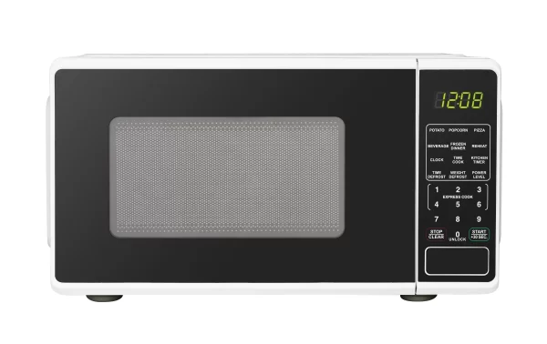 Mainstays 0.7 Cu ft Countertop Microwave Oven, 700 Watts, White - Image 7